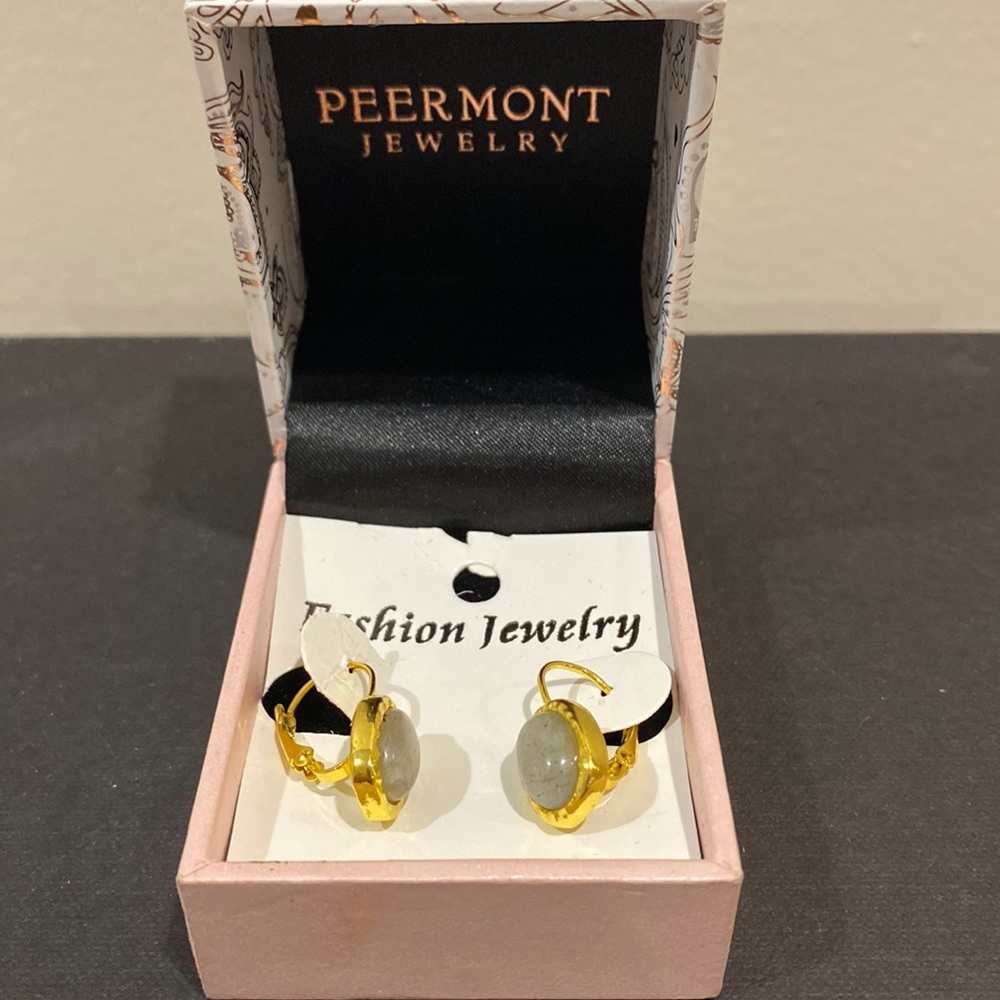 Peermont gold plated drop earrings